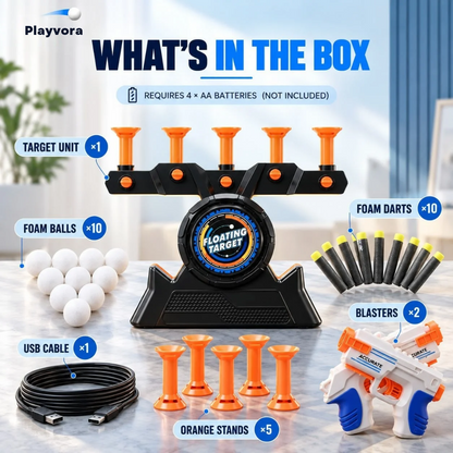 Playvora — The Screen-Free Floating Target Challenge